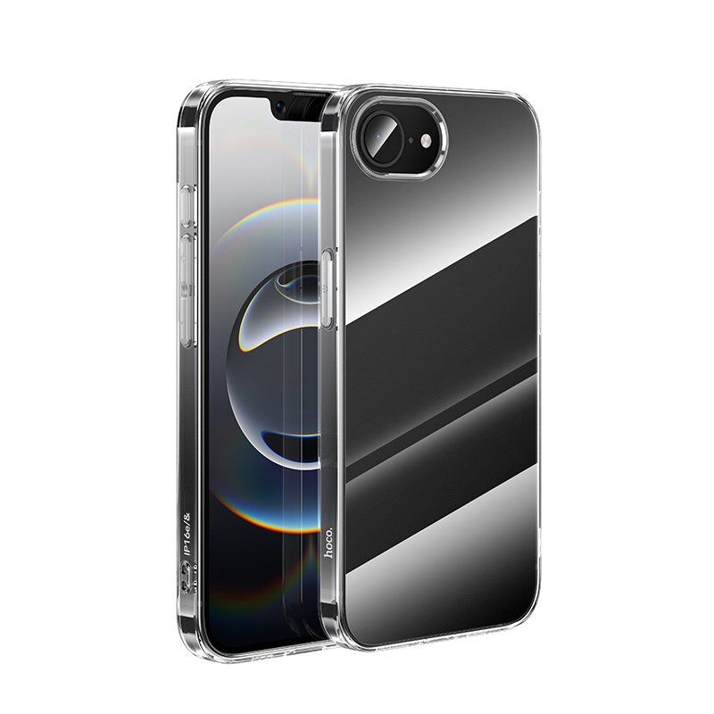 Силиконовая накладка HOCO LIGHT SERIES для APPLE iPhone 16E 6.1", прозрачный