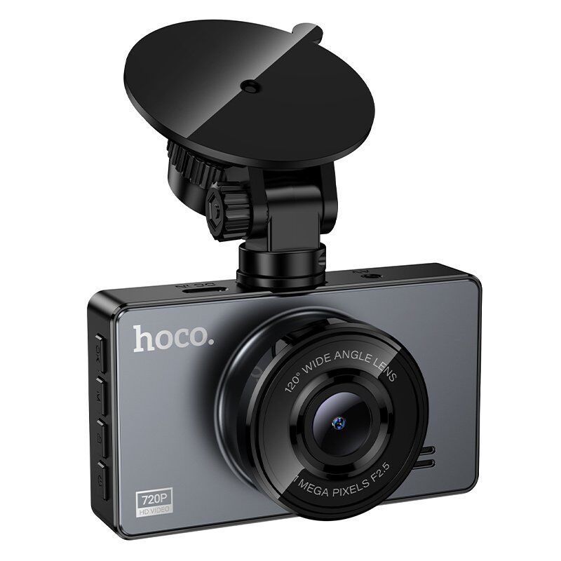 Автомобільний відеореєстратор HOCO DV14 3" IPS, 720P (Metal Gray)
