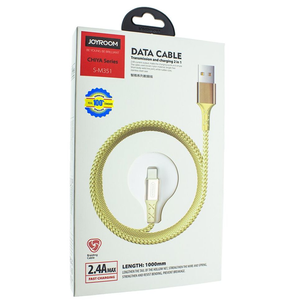 Кабель USB JOYROOM S-M351 TYPE-C USB ЗОЛОТИЙ