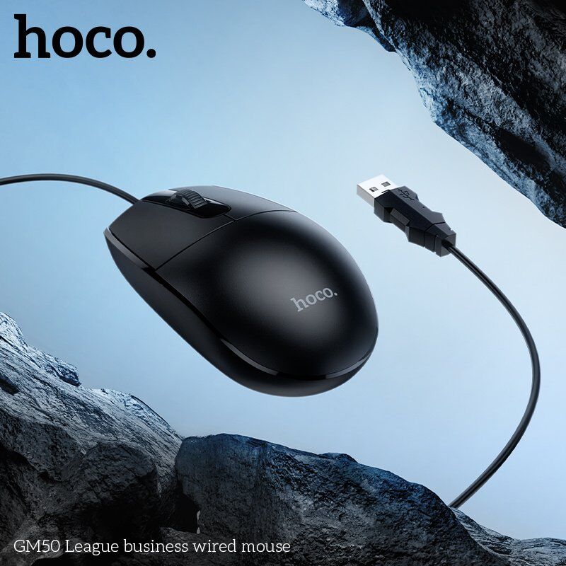 Мишка дротова HOCO GM50 League business, чорний