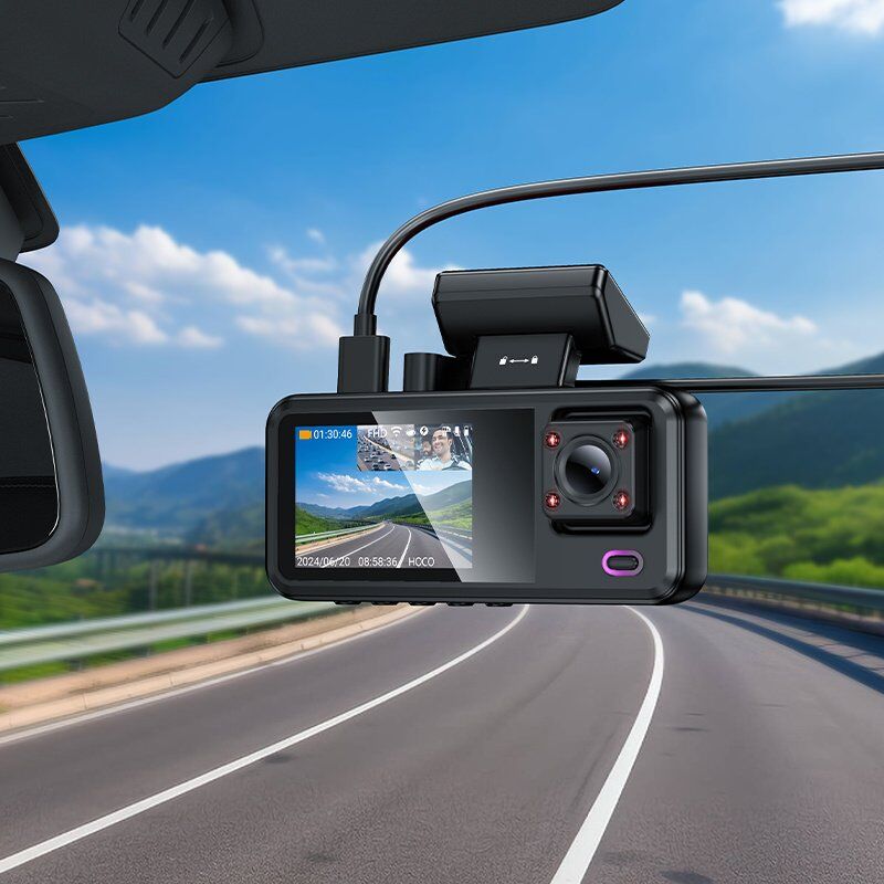 Автомобільний відеореєстратор HOCO DV15 2-inch display, чорний
