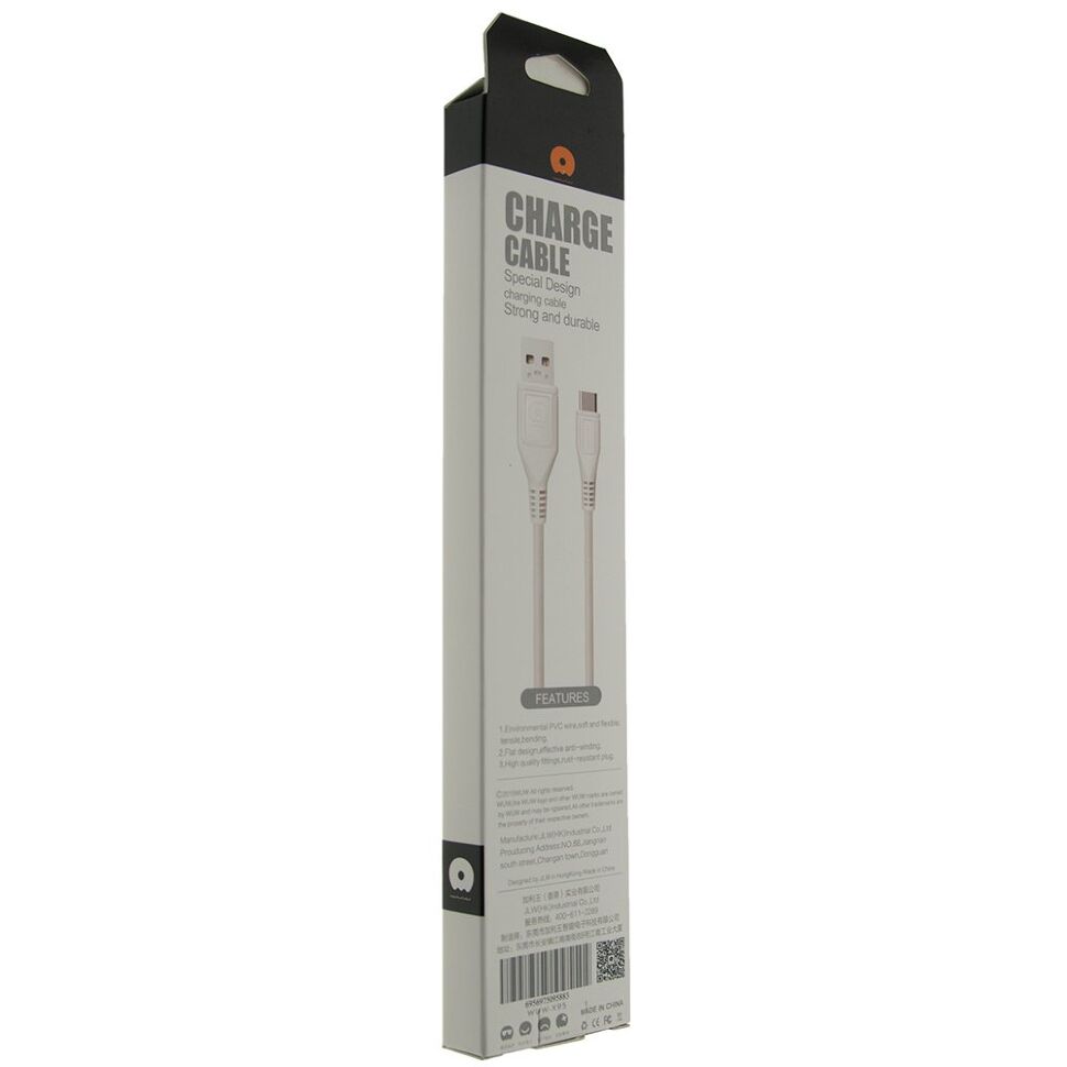 Кабель USB WUW X95 USB - Type-C 2A білий (120)