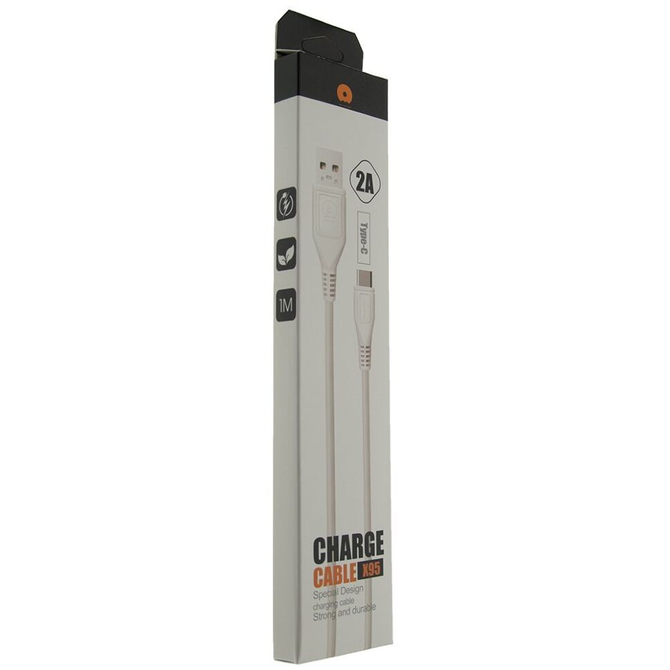Кабель USB WUW X95 USB - Type-C 2A білий (120)