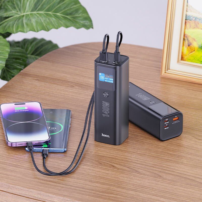 Power Bank HOCO Q17 22.5W PD 140W 25000mah ЧОРНИЙ