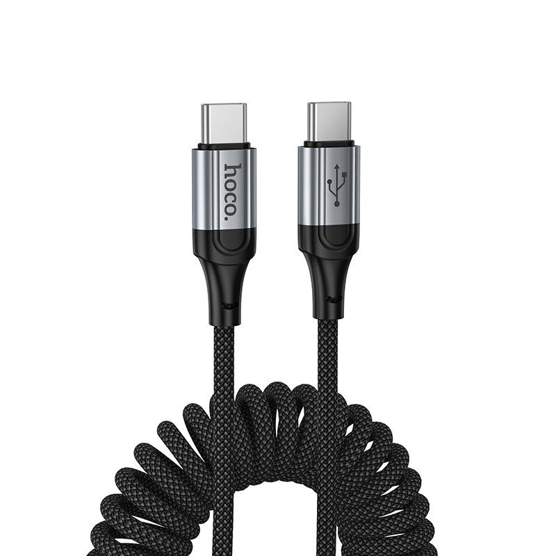 USB-C кабель HOCO X121 Nuevo charging data cable Type-C to Type-C 60W 1,50 метри, чорний