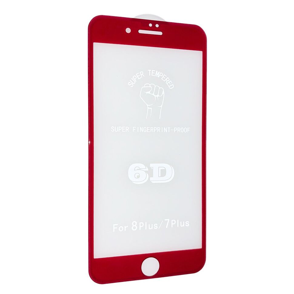 Захисне скло 6D ORIGINAL для APPLE IPHONE 7 | 8 ЧЕРВОНИЙ