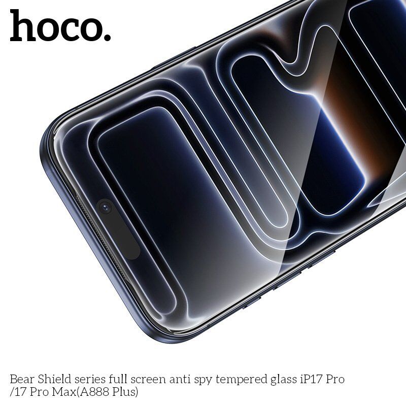 Скло для телефону HOCO A888 Plus Bear Shield anti spy APPLE iPhone 17 PRO