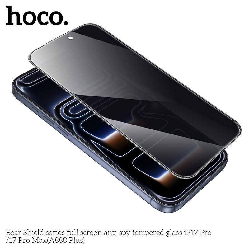 Скло для телефону HOCO A888 Plus Bear Shield anti spy APPLE iPhone 17 PRO