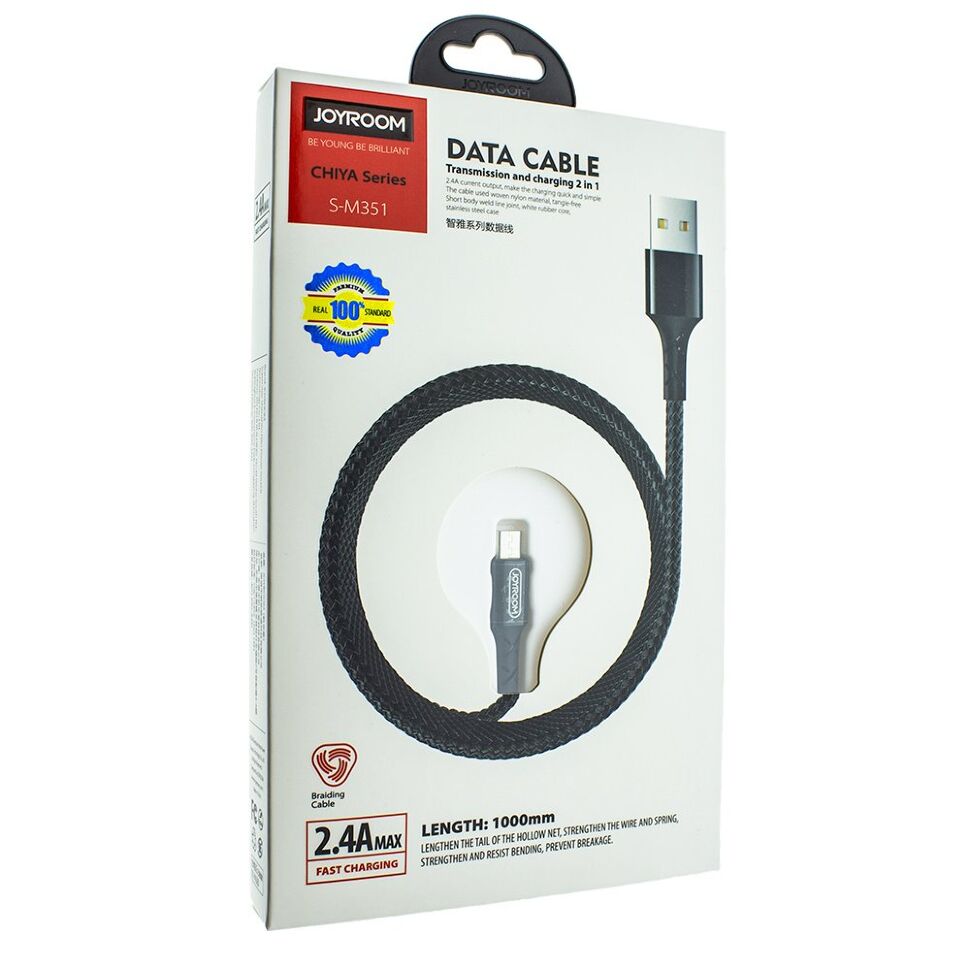 Кабель USB JOYROOM S-M351 USB - micro USB ЧОРНИЙ