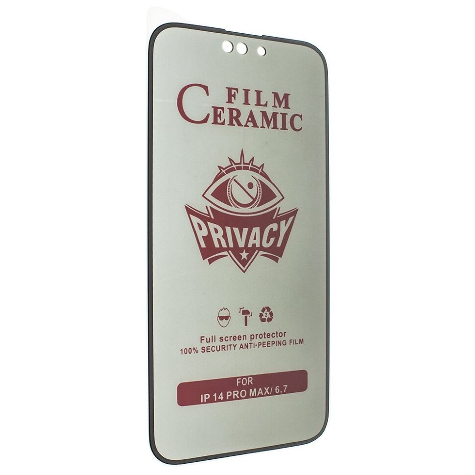 CERAMICS FILM PRIVACY APPLE iPhone 14 PRO MAX | 15 PLUS | 16 PLUS ЧОРНИЙ
