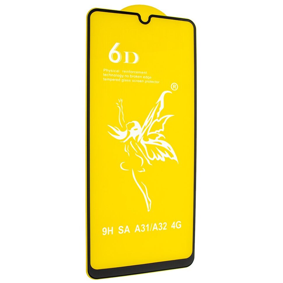 Захисне скло 6D PREMIUM SAMSUNG A32 4G | A31 ЧОРНИЙ
