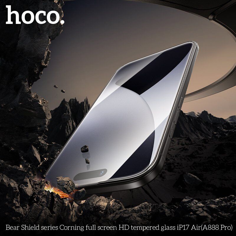 Захисне скло HOCO A888 Pro Bear Shield Corning HD для телефону APPLE iPhone 17 AIR