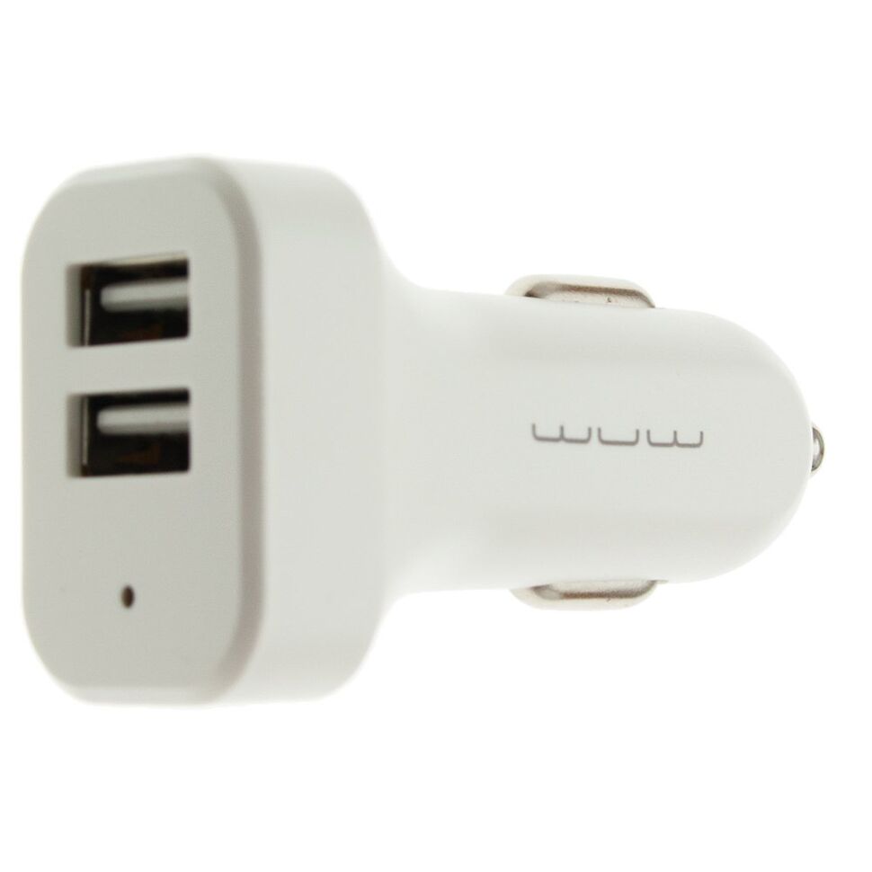 Автомобільний зарядний пристрій WUW C70 2 USB 2.1A БІЛИЙ (20)