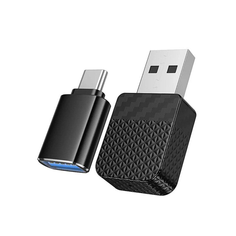 Адаптер автомобильный беспроводной Hoco HU3 CarPlay USB/ Type-C (11pc) (черный)