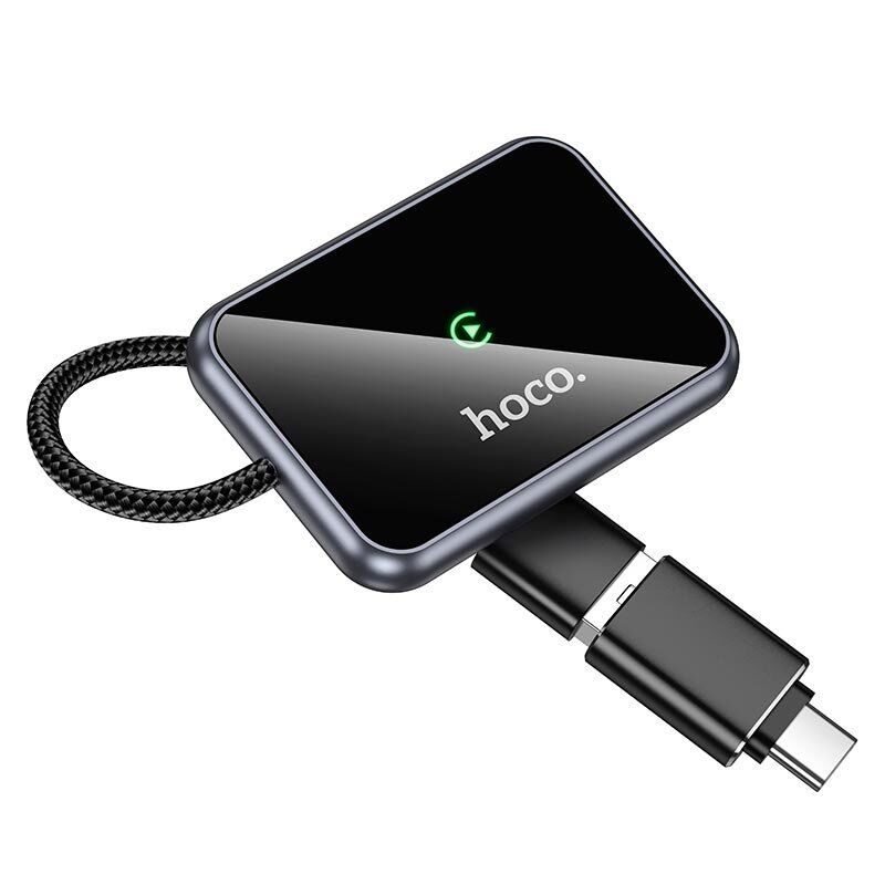 Адаптер бездротового CarPlay HOCO HU1 Way Car Wireless CarPlay Adapter (USB-A/Type-C), чорний