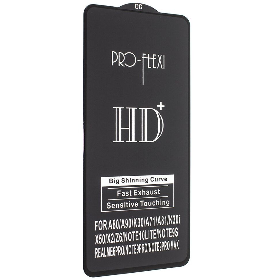 Захисне скло PRO-FLEXI HD+ XIAOMI Redmi Note 9S 2020 ЧОРНИЙ