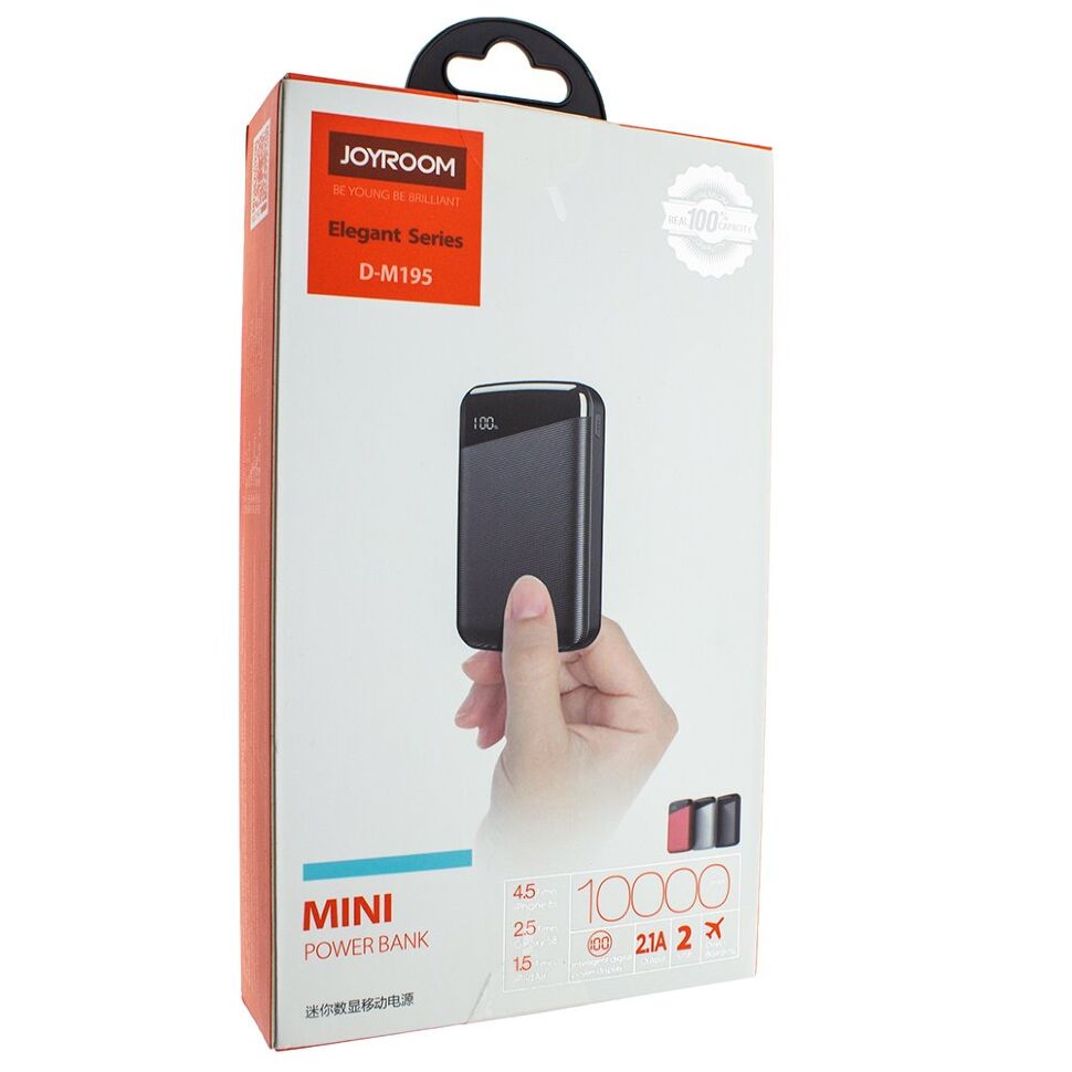 Power Bank JOYROOM D-M195 10000 mAh ЧОРНИЙ