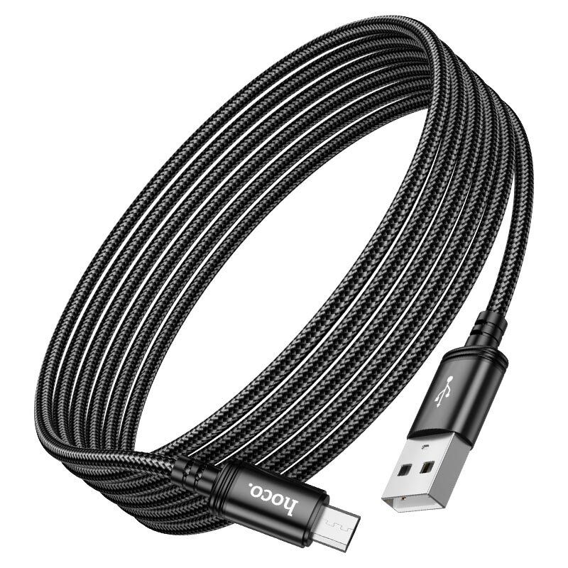 USB кабель HOCO X91 USB - micro USB 3 MЕТРИ ЧОРНИЙ