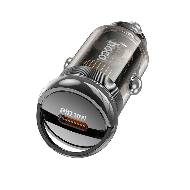 Автомобільний зарядний пристрій HOCO Z53A PD 30W + QC3.0, чорний