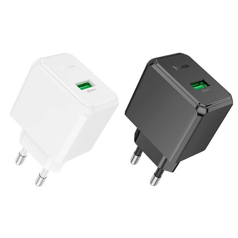 Мережевий зарядний пристрій HOCO NT5 USB QC 3.0, БІЛИЙ