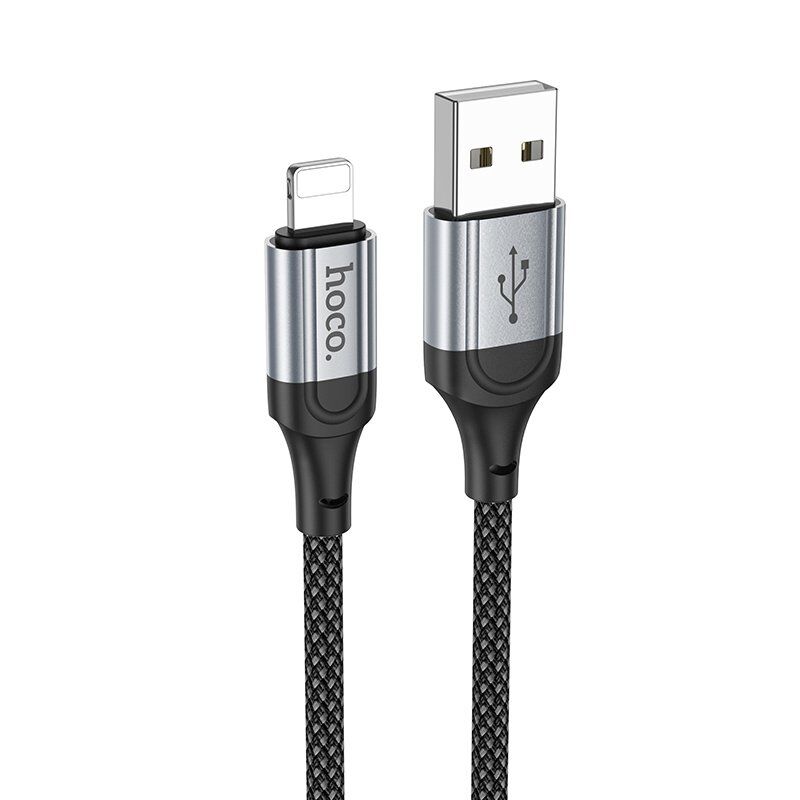 USB кабель HOCO X102 USB - Lightning 1м чорний