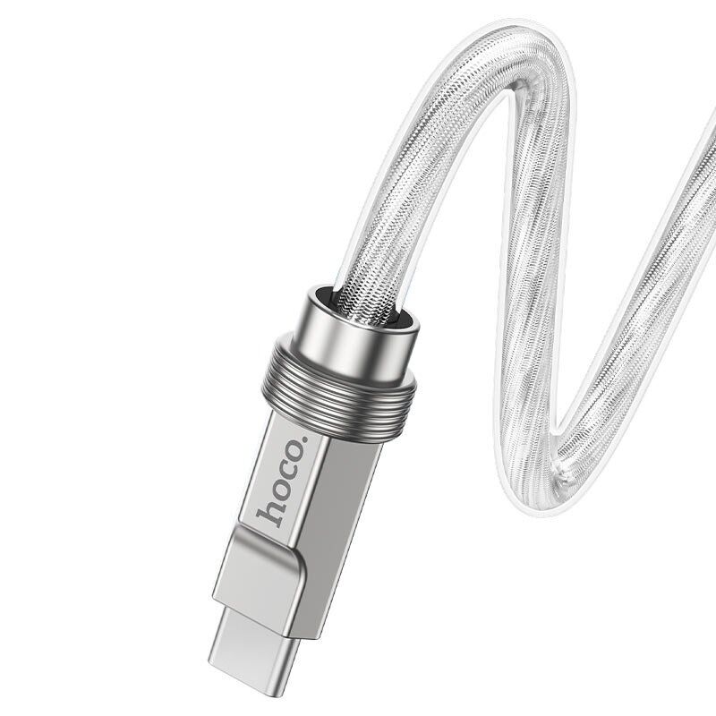 USB-C кабель HOCO U113 100W Type-C - Type-C СТАЛЕВИЙ