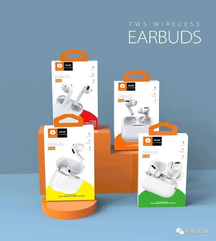 Бездротові навушники WUW R182 TWS Wireless earbuds БІЛИЙ (40)