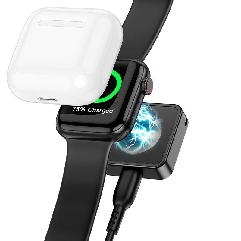 Бездротовий зарядний пристрій для годинника HOCO CW55 APPLE WATCH ЧОРНИЙ