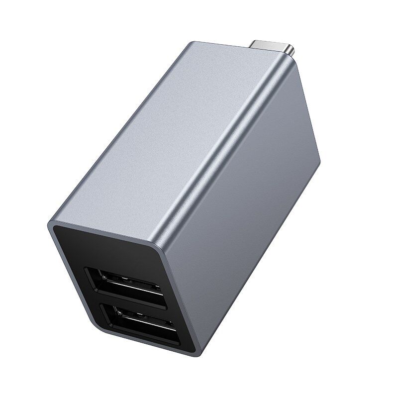 USB HUB HOCO HB54A 3in1 (Type-C to USB2.0*2+USB3.0) (сірий)