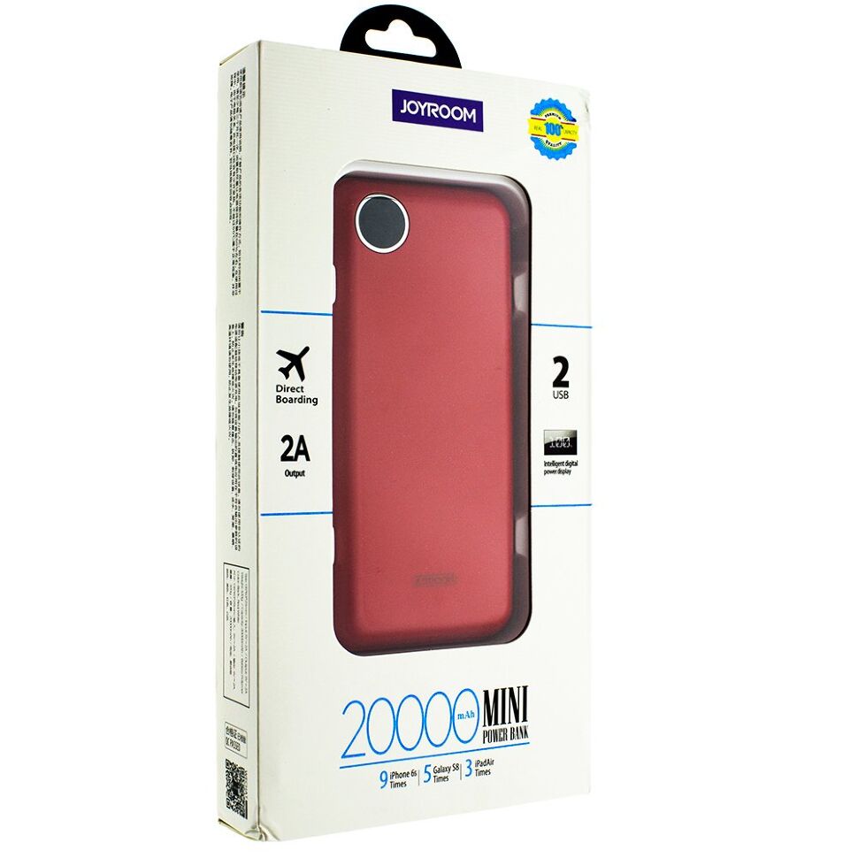 Power Bank JOYROOM D-M198 PLUS 20000 mAh ЧЕРВОНИЙ