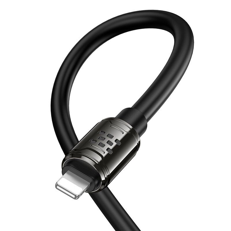 USB кабель HOCO U143 USB - Lightning, 1 метр, чорний