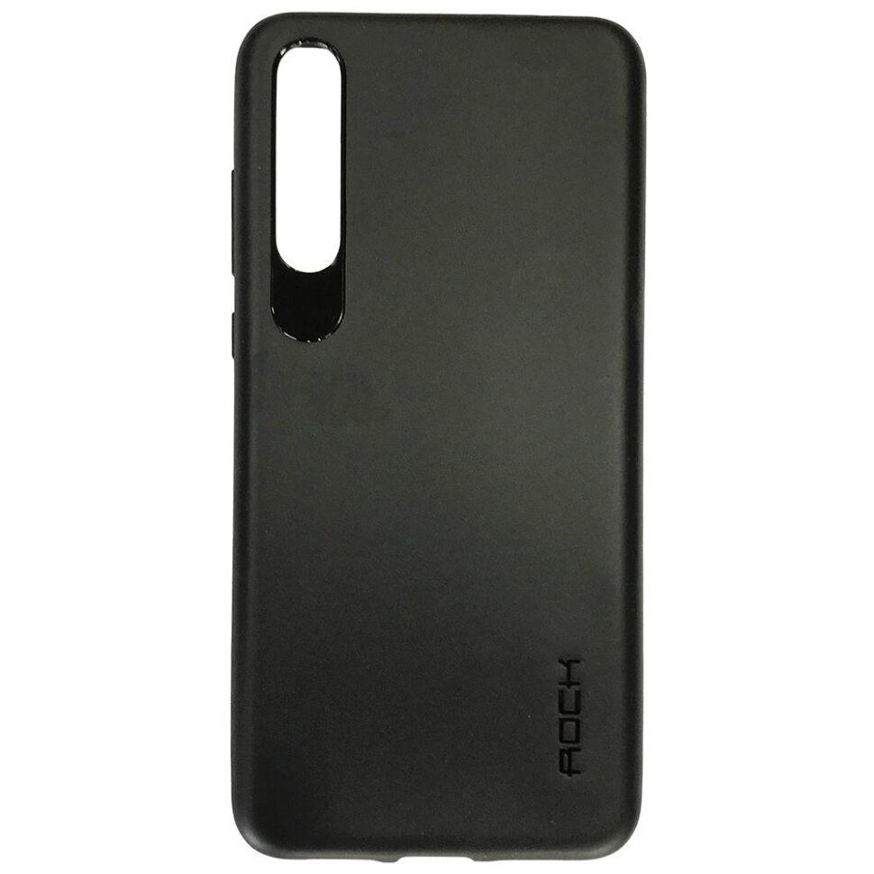 Ультратонка силіконова накладка ROCK Samsung A7 2018 (A750) (чорний)
