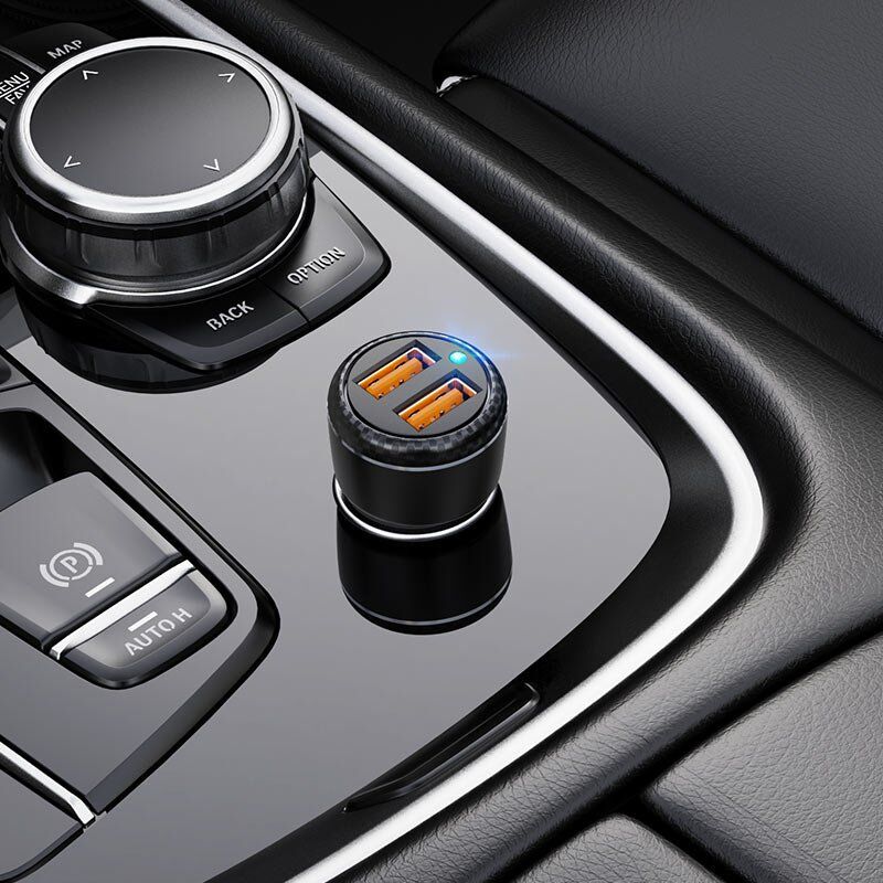 Автомобільний зарядний пристрій BOROFONE BZ17 Core dual port QC3.0 car charger
