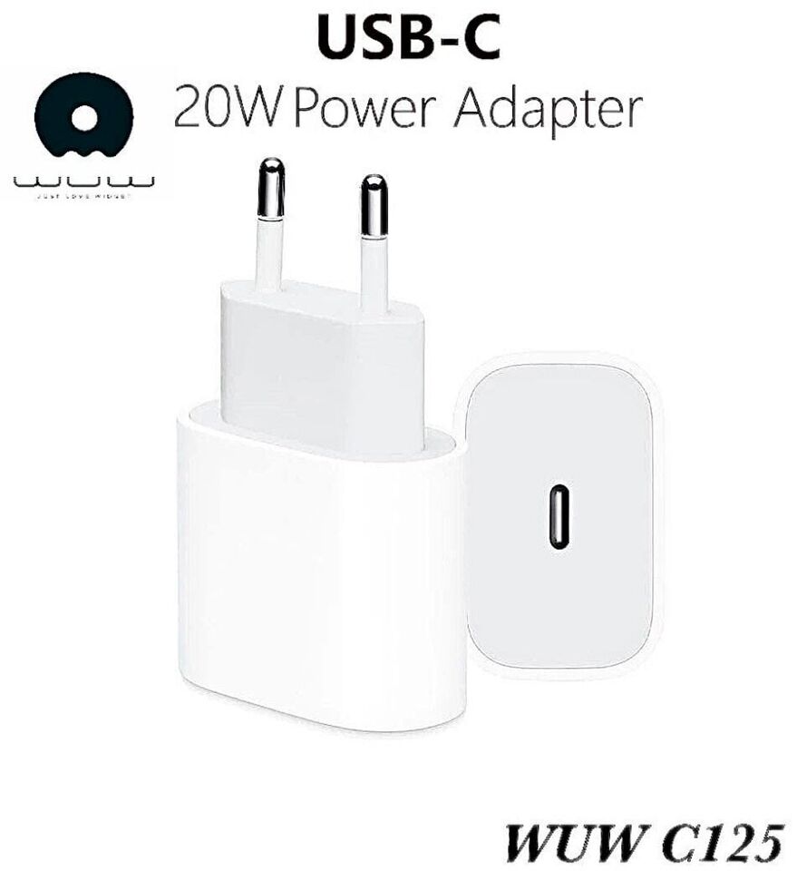 Зарядний пристрій WUW C125 USB-C PORT 3A PD 20W